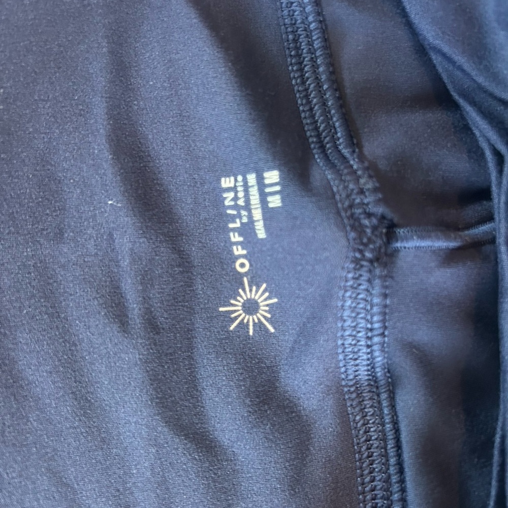 Aerie Navy Blue Crossover Shorts - Picture 3 of 3